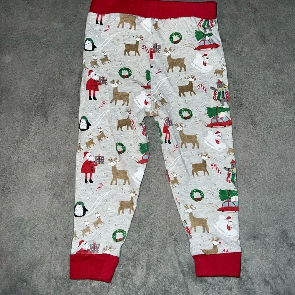 mudpie 9-12M Unisex Christmas Holiday Pajamas